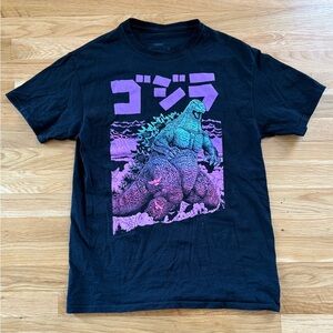 Black Godzilla Graphic Tee - Men's Casual Shirt size Medium